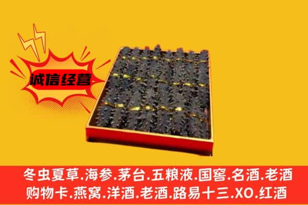 涡阳县回收海参